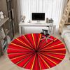 1pc Sunburst Pattern Office Round Area Rug, Indoor Mat Suitable ForOffice, Under Office Chairs Bedroom Living Room Home Decor, Room Decot052