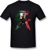 Canelo Alvarez Pattern Pullover Short Sleeve Top Men's O Neck T Shirt Unisex Pure Cotton Black