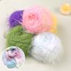 1PC Hand Knitting Crochet Faux Fur Eco-Friendly Soft Multicolored 50G