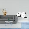 Antique Candle Stand And Panda Wall Clock Fusion for Living Room Fireplace Home Decor Combining