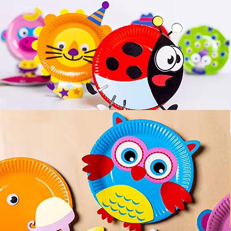 OIMG Creative Round Disposable DIY Craft Paper Plates