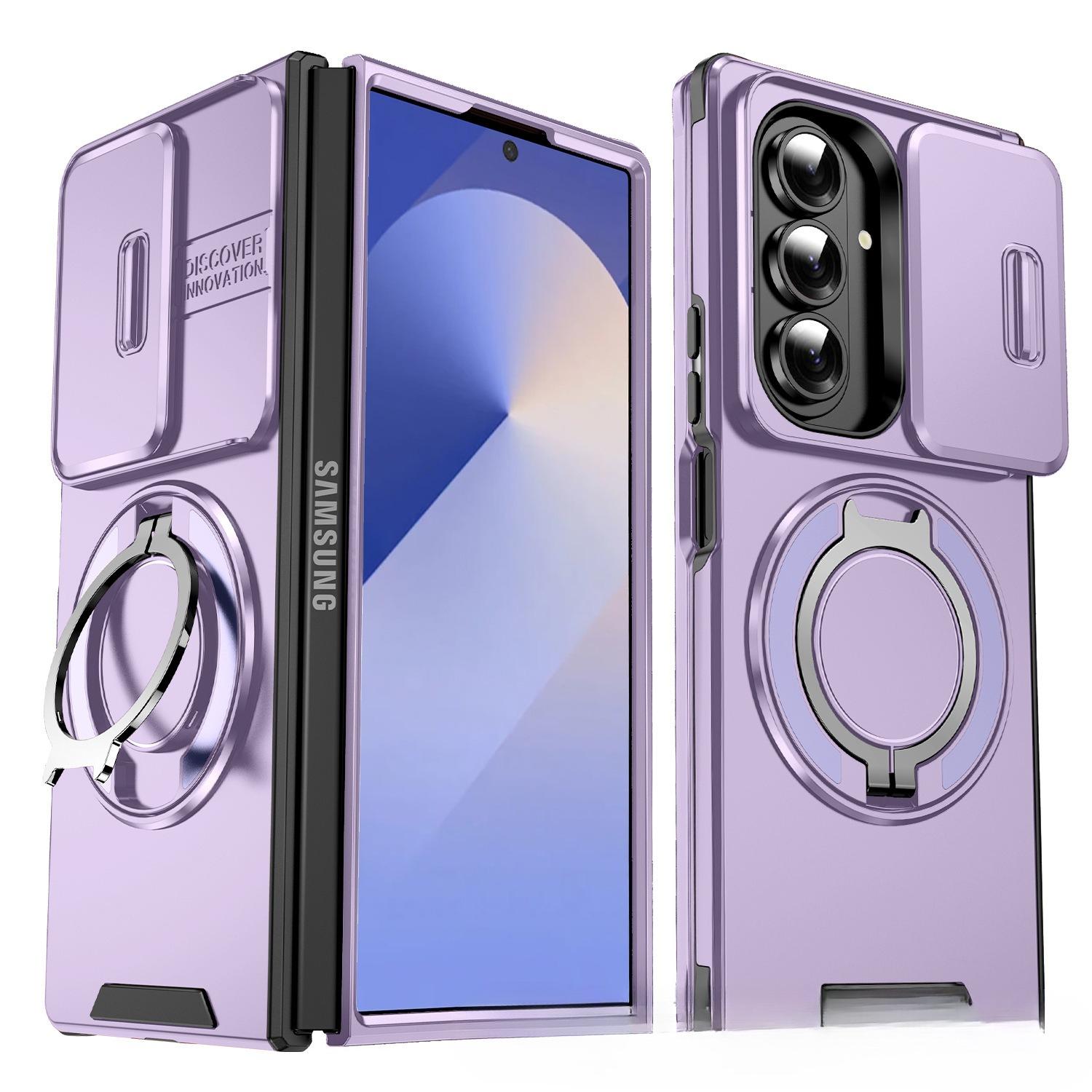 

Чехол для складного мобильного телефона Samsung Z Fold7, самоклеящийся, с выдвижным окошком для пассажира, вращающимся кронштейном, откидной, магнитный защитный чехол для автомобиля Flip7 Z Fold 7