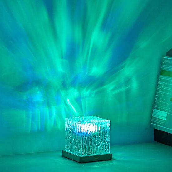 Northern Light Aurora Borealis Night Light Projector Projector 16 Colors Rechargeable with Remote Control Bedroom Room