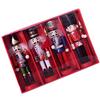4 Pcs Painted Christmas Nutcracker Tree Decorations Hanging Nutcrackers Wood Wooden Puppet