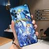 Custodia di lusso nera morbida per telefono per Xiaomi Redmi Note 9 11 Pro 8T 10S 11T 11S 7 9S 10 Lite 8 11E Cover Japan Sailors-Cute Moons