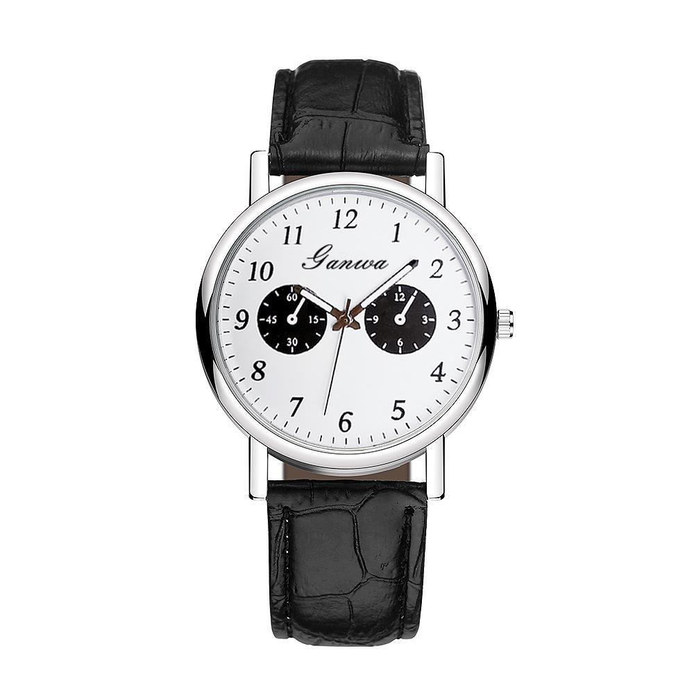 Men's watch, civil service exam watch quartz watch belt watch men