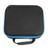 Mesh Pocket Hard EVA Tool Case Light Blue Strip Electrical Storage Organizer  For Handymen