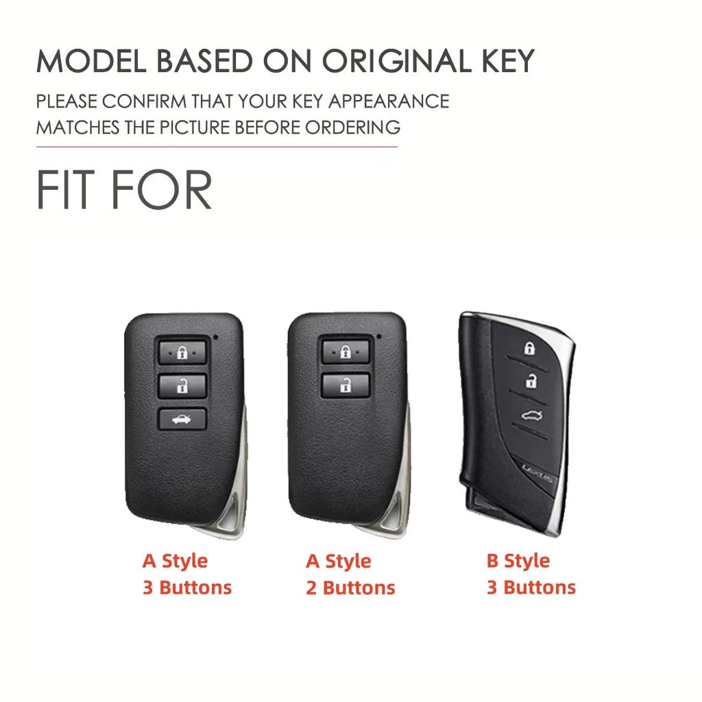 NEW Leather Car Key Case Shell Cover Fob For Lexus NX IS RX ES GX LX LS UX GS 200 260 300 350 NX200 NX300 RX350 ES300 Keyless