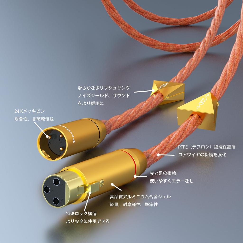 Preffair X461 5N OCC Copper Balanced XLR Cable 1.5m 3-Pin Female To Male 15AWG 4x1.5mm 1 Pair for Audiophile Turntable Amplifier DAC Black