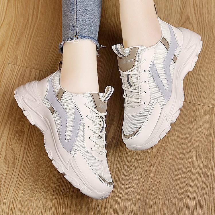 Spring New Platform Dad Shoes Muffin Heel Heel Heightening Casual Shoes Youth Sweet Sneakers