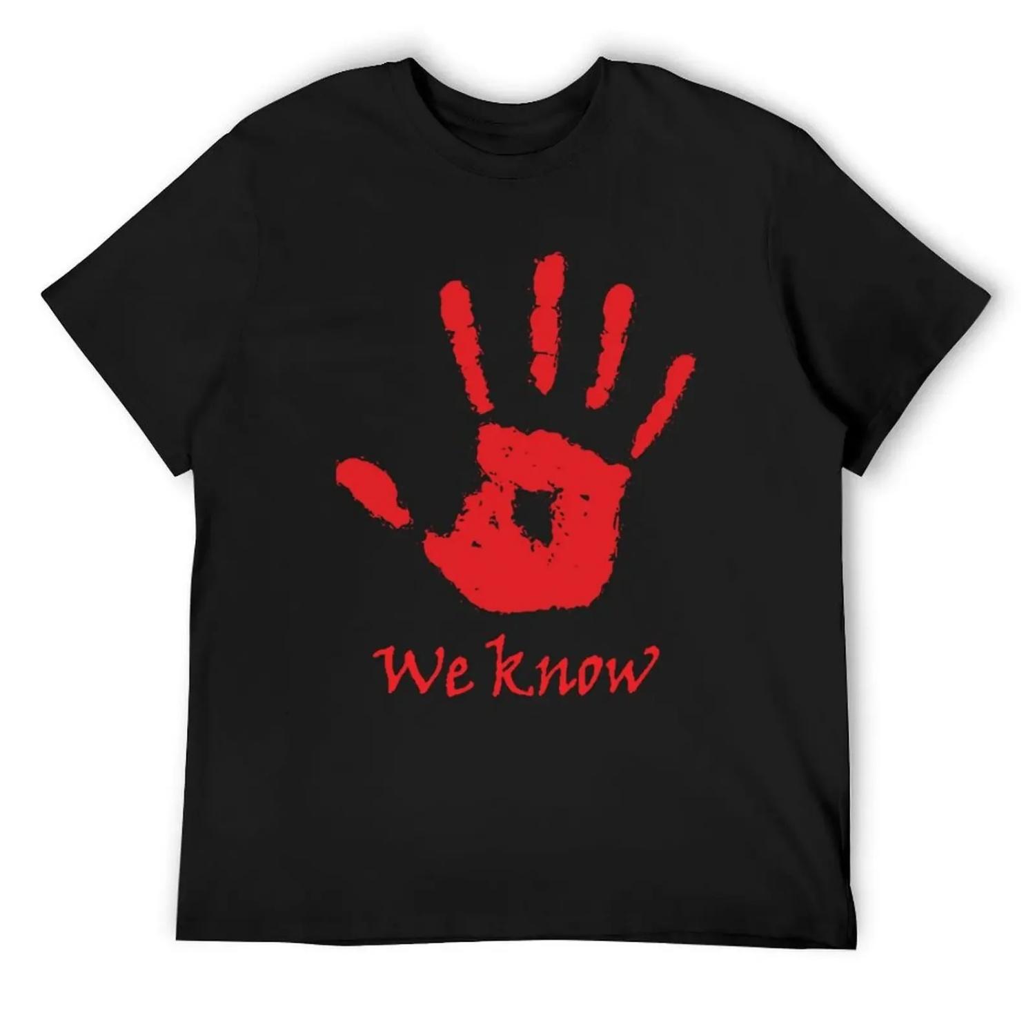 We Know - Dark Brotherhood T-Shirt rapper graphic tees quick drying kawaii clothes cute clothes mens t shirt S