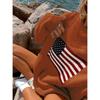 American Retro Star Flag Knit Pullover Sweater