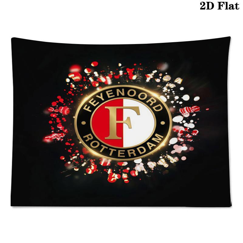 Tapestry z nadrukiem Feyenoord Rotterdam – Dekoracja ścienna do sypialni, akademików i wystroju domu