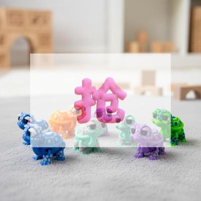 Plastic 3D Printed Turtle Model Exquisite Cartoon Simulated Animal Model Movable Joints Desktop Decorations Holiday Gifts