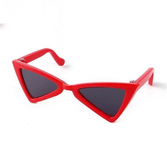 1 Set Cat Wig And Glasses Funny Pet Costume Adjustable Pet Wig Big Hair Photo Prop Outfit for Cats And Small Dogs Holiday Party Cosplay