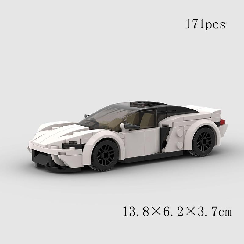 Hot Moc 765Lt City Speed Racing Car Sports Building Blocks Bricks Technique Supercar Racers Vehicles Kits Toys Gift