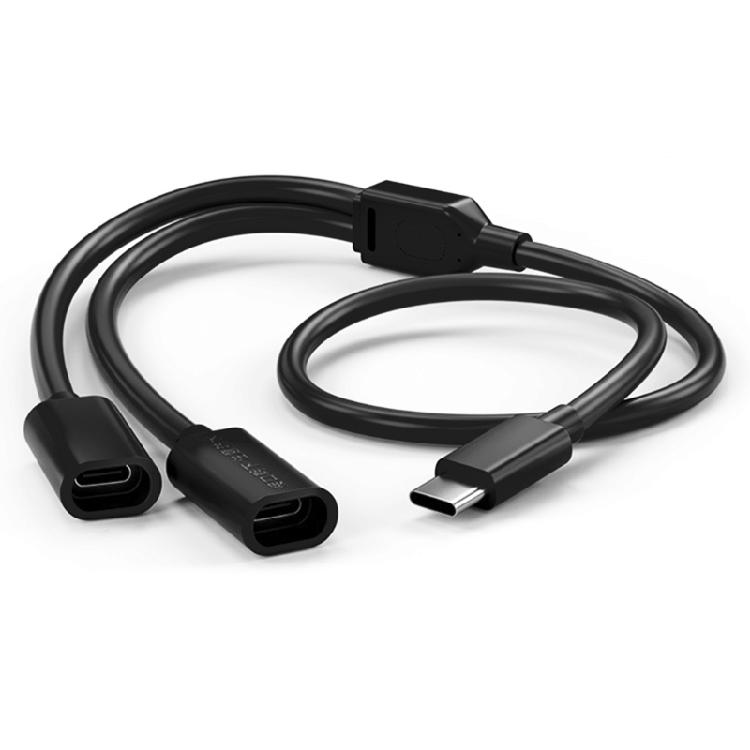 Type C Male to Female Charging Cable Power Extension Wire Ideal for Solar Powered Cameras and Camping Gear Connection