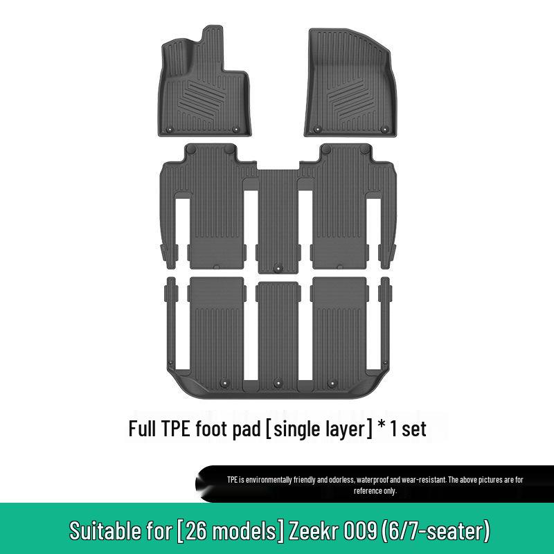 Compatible Floor Mats for 2022-2024 Zeekr 009 & 2025 Volvo EM90 - All TPE Trunk and Floor Mats