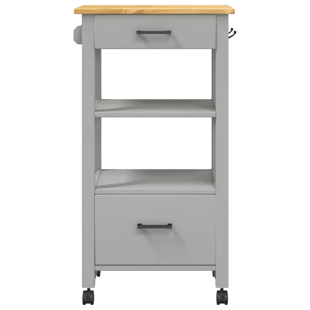Vidaxl Kitchen Trolley, Monza, 48X40X90 Cm, Solid Pine Wood