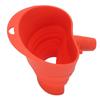 Flour Funnel for Stand Mixer Foldable Wide Opening Mixer Flour Funnel Attachment Silicone Red
