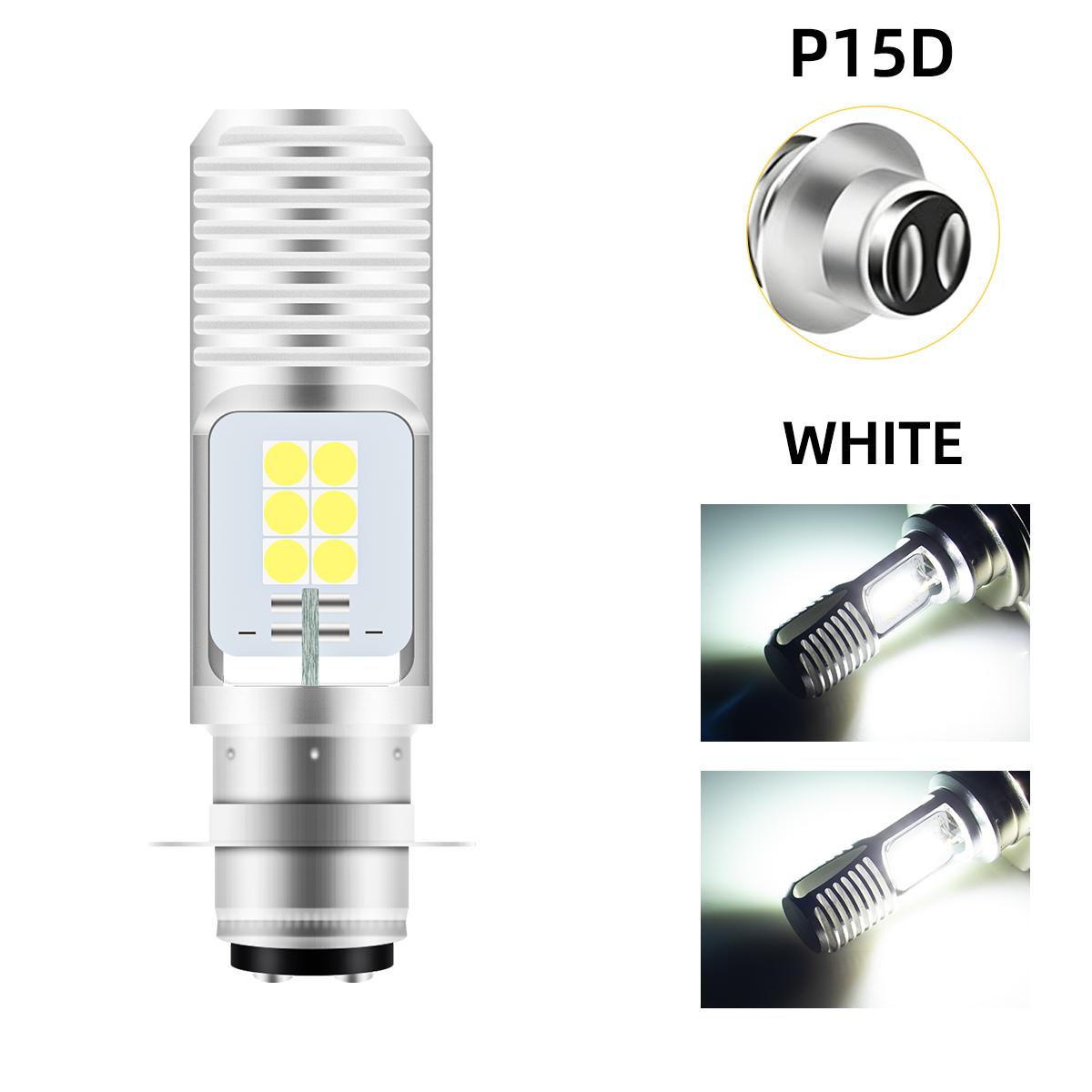

H4 BA20D P15D LED Bulbs Motorcycle Headlight Canbus Hi/Lo Beam Lamp 12SMD Super Bright Day Running Light for Motorbike Scooter