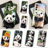 Süße F-Fubao Tier Panda Handyhülle Für Samsung Galaxy A73,31,32,72,41,53,52,71,22,5G,Note,J7,8,9 Weiche Schwarze Silikonhülle