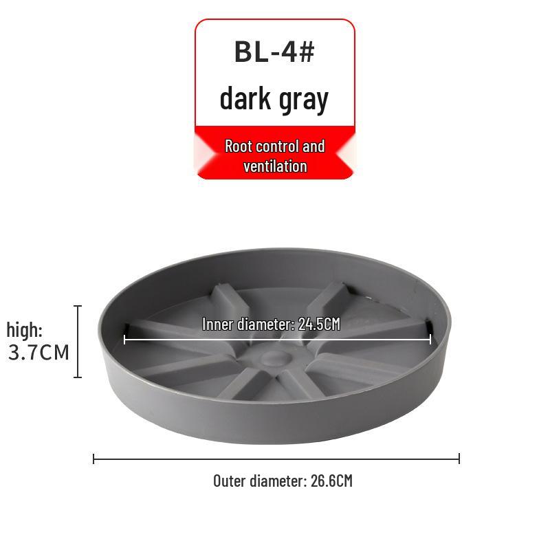 Round Plastic Flower Pot Water Collector Tray
