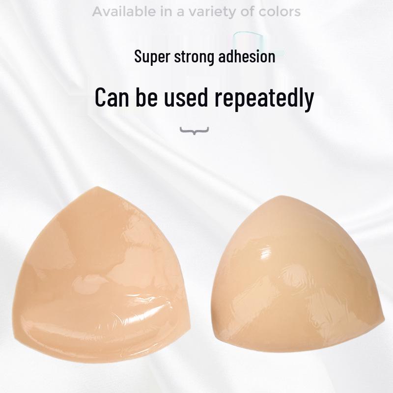 Mango Brush Glue Breast Pad: Thick, Invisible, Seamless, Breathable Enhancer for Small Chest