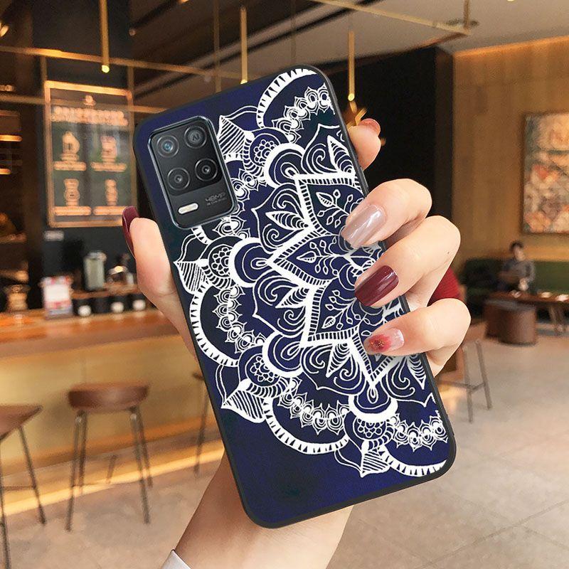 Puzdro Mandala Palace Flowers Kryt na telefón Pre oppo Realme 8Pro 6PRO 6i 7pro 9i 9pro C11 C21Y C21 C25Y C25S C3 Q3S XT Puzdrá coque