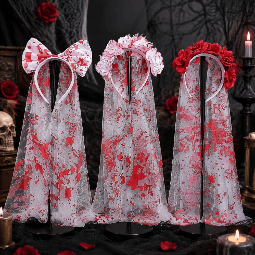 Gothic Style Rose Flowers Headdress Vintage Cosplay Headdress Holiday Dress Up
