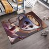 Pink Ballerina with Coffee Cup Head Surreal Art Carpet for Home Decor Suitable for Use As an Anti-slip for Room and Bedroom Sofas