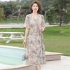 Yalu 2026 Women's Summer Short Sleeve Chiffon Maxi Dress
