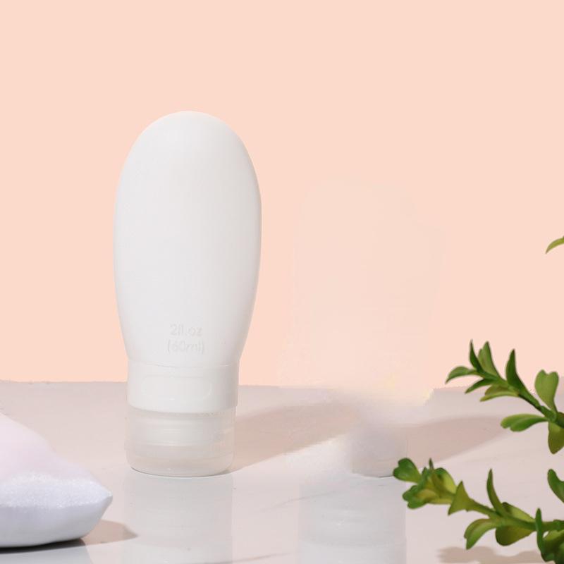 1 ks prázdná silikonová přenosná cestovní balení lisovací lahvička 60 ml pro lotion šampon nádoba do koupele přenosné lahvičky