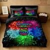 5Toubun Pattern Bedding Quilt Set Quilt Cover Pillowcase Home Birthday Gift(1 * duvet cover + 2 * pillowcase, without core)