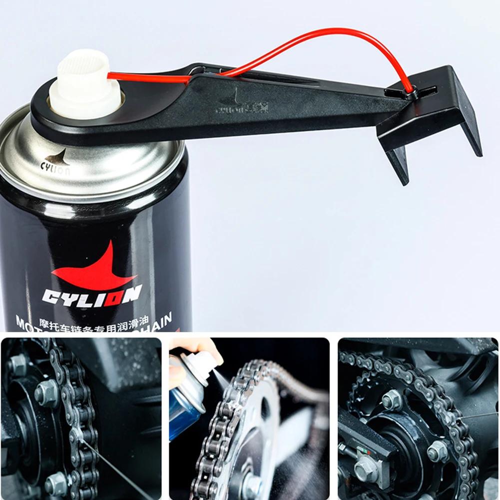 1/2/3 Set Motorcycle Chain Oiler Spray Gear Mess-Free Motorcycle Chain Lube Applicator Moto Chains Cleaner Maintenance Tool