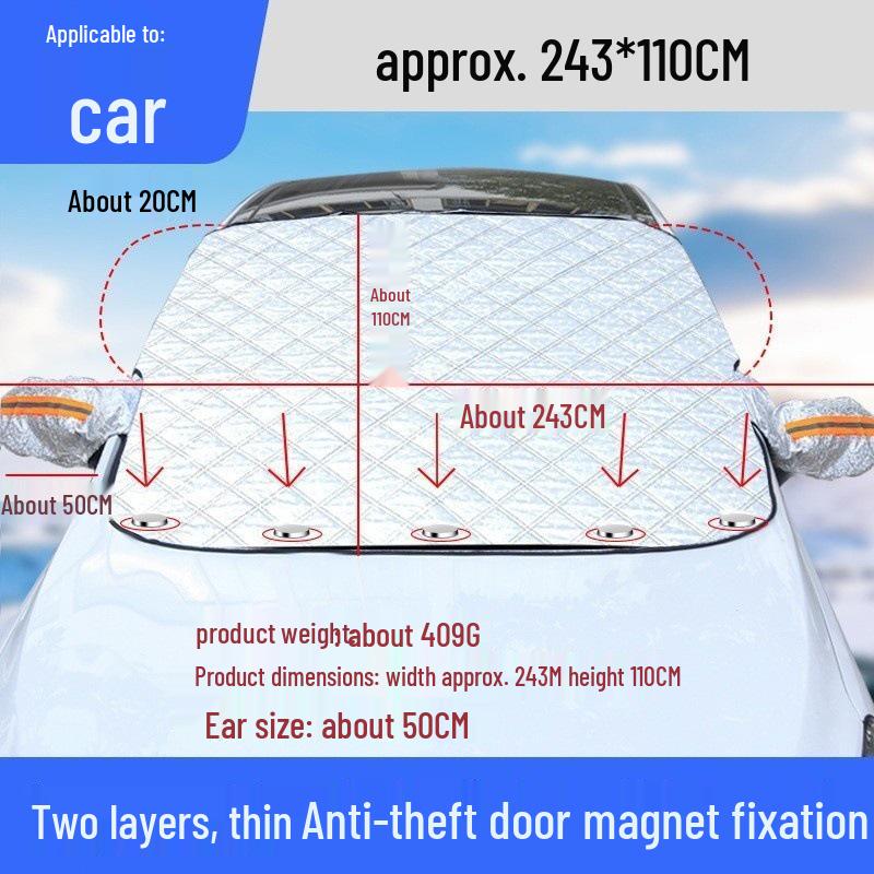 Universal Car Windshield Sun and Snow Cover
