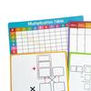 4x Small White Board Dry Erase Sheets Lapboard for Home Learning