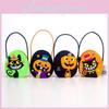 Colorful Felt Halloween Candy Bag For Trick Or Treat Fun With Pumpkin Design