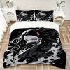 3pcs Kamado Nezuko Printed Quilt Set - Includes 1 Quilt Cover and 2 Pillowcases, Machine Washable - Suitable for All Seasons.H057