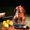1 szt. brytfanna do pieczenia indyka, stojak do pieczenia kurczaka z misą, stal węglowa, kurczak pieczony na puszce piwa, stojak na grilla BBQ, stojak, uchwyt, taca
