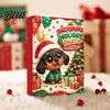 Holiday Surprise Blind Box 2026 Christmas Advent Calendar Dachshund Ornament Set Countdown Hanging Decor with 24 Acrylic Dog Ornaments Mini Figures,