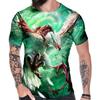 Men's Casual Digital Printing Trend T-shirt Digital Printing 3D T-shirt