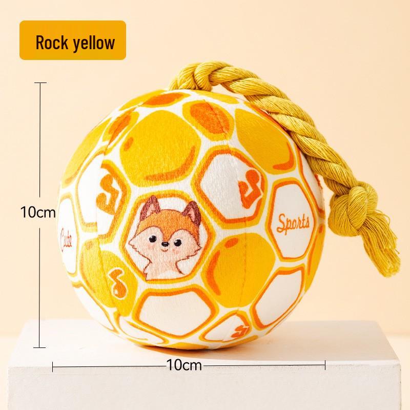 Interactive Rubber Football Toy for Dog Training - Chew-Resistant for Border Collies, Corgis, Small & Large Breeds