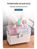 Double-Layer Portable First Aid Kit: Large Capacity Family Medicine Box