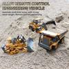 Zwn 2.4G Remote Control Excavator Dump Truck Rc Model Car Toy Professional Alloy Plastic Simulation Construction Vehicle For Kid