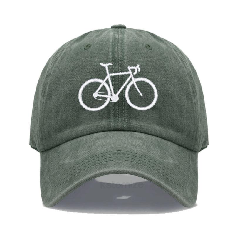 Soft Cotton Baseball Cap for Women Men Adjustable Fashion Bicycle Embroidered Dad Hat Unisex Classic Golf Caps