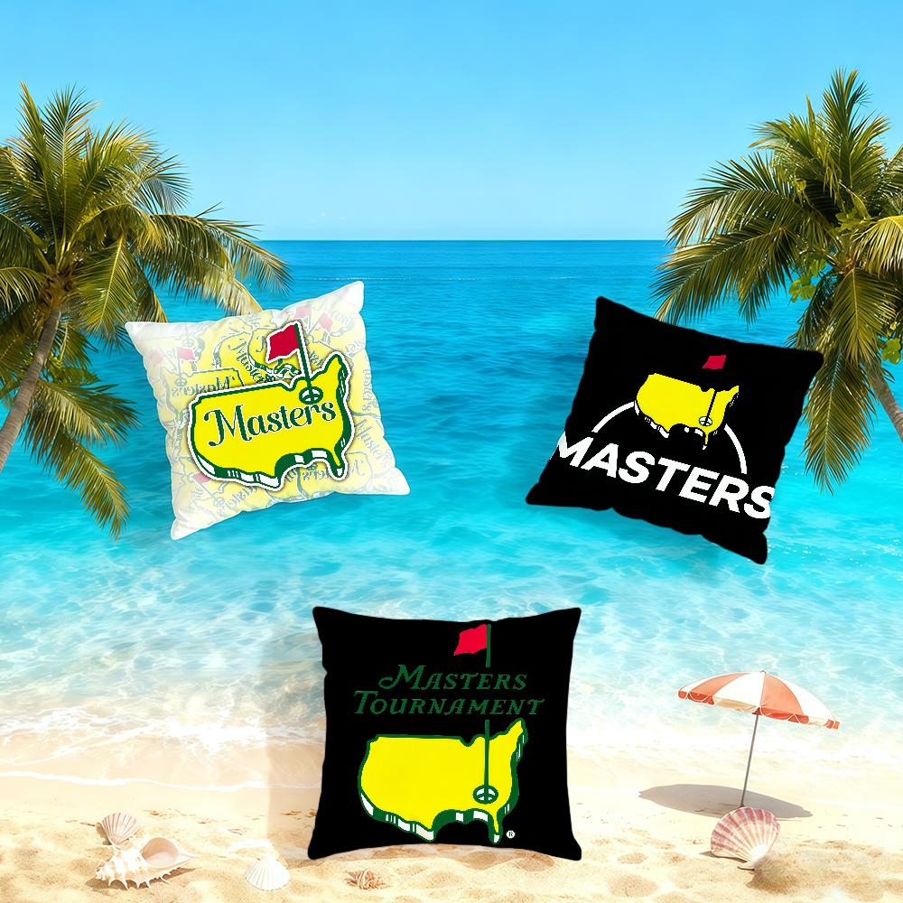Cool Logo M-Masters Golf Cushion Cover Home Office Convenient Nordic Simplicity Hit With Zipper Cushion Cover
