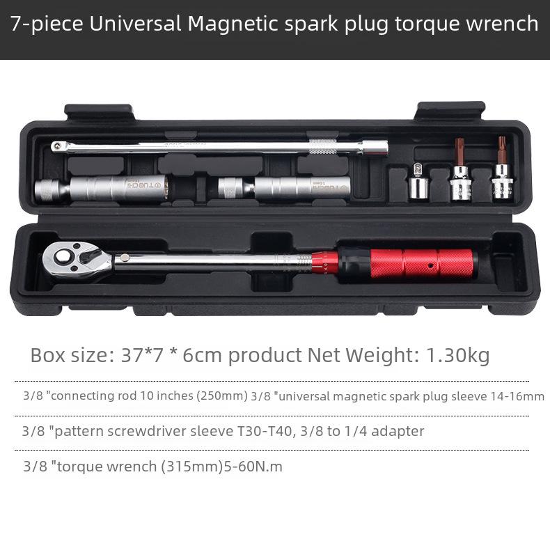 High-Precision Adjustable Torque Wrench Set for Auto Repair and Spark Plugs