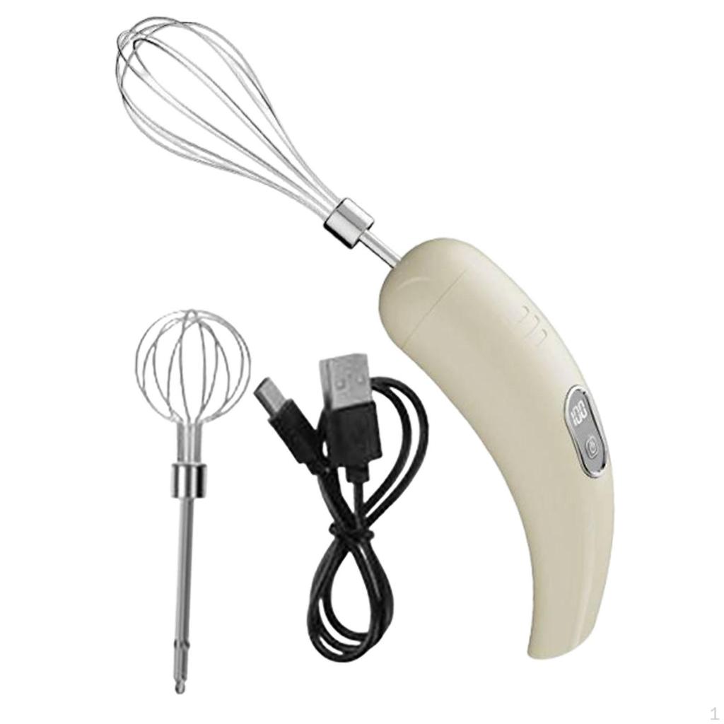 Cordless Electric Mixer, Convenient Egg Beater, Mixer for Cakes And Coffee, Ideal