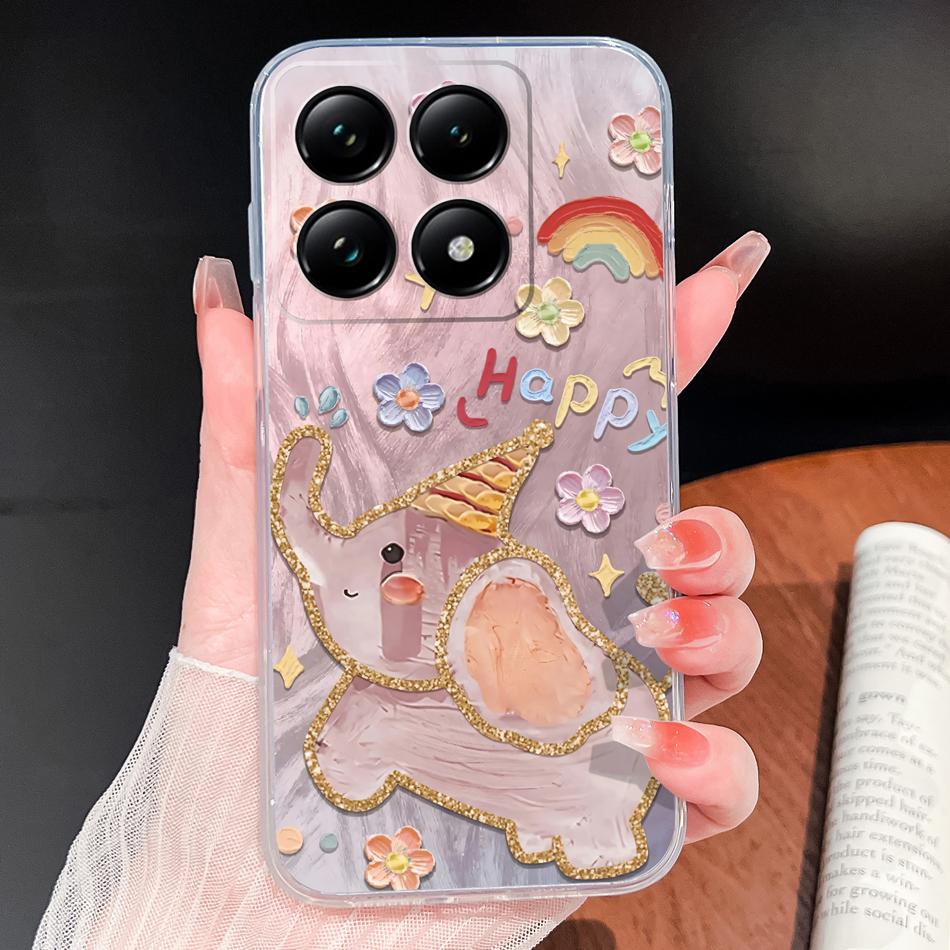 For Xiaomi 15T 14T Pro Phone Case Lovely Fish Patterns Soft TPU Clear Silicone Bumper For Xiaomi 15TPro 14 T Lightweight Funda